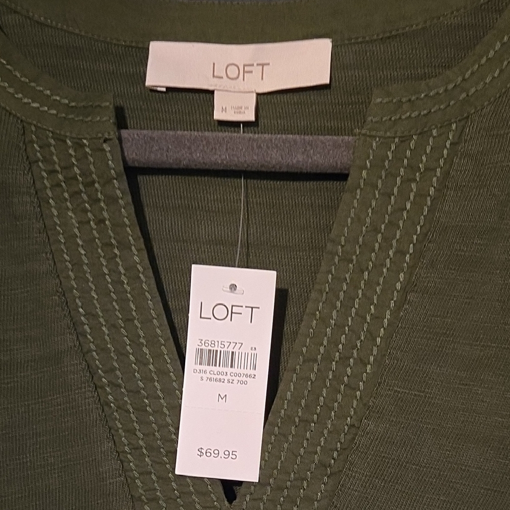 LOFT Deep Green Dress